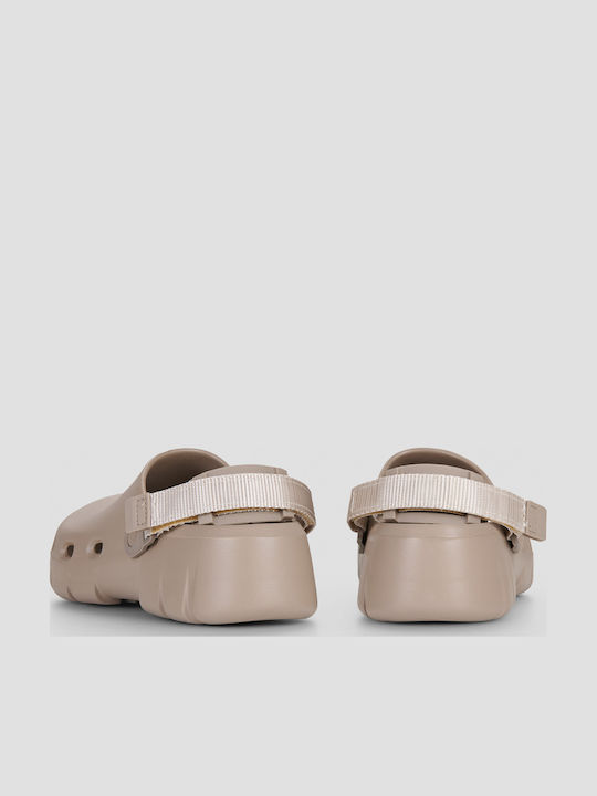Birkenstock Birki Flow Γυναικεία Σαμπό Καφέ