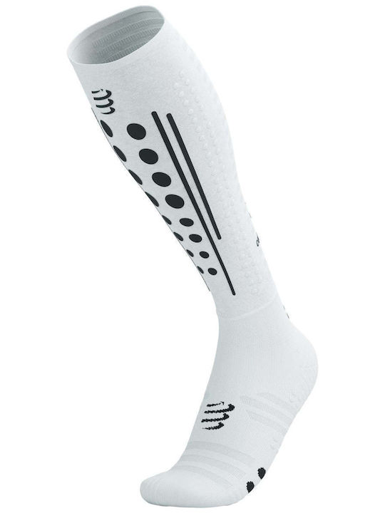 Compressport Șosete Running Albe 1 Pereche