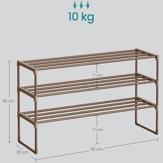 Plastik Schuhorganisator 92x30x55cm