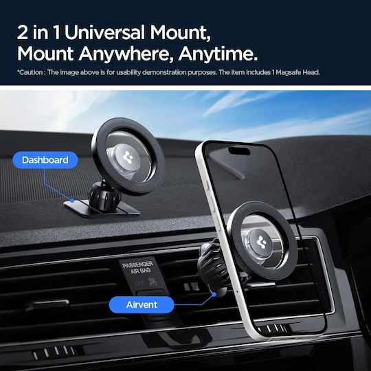 Spigen Suport Auto pentru Telefon cu Magnet Negru