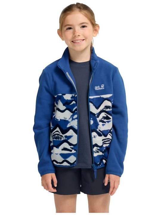 Polar Bluze și Hanorace Pentru Copii Cardigan Cu Buzunare Albastru