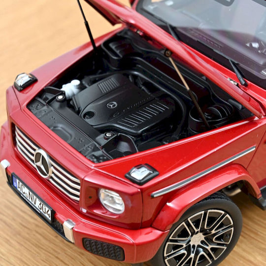 Precomandă Model Mașină Mercedes-Benz G-Class 2024 Roșu Iacint Scara 1:18 Norev