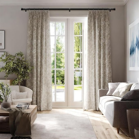 Bară Pliabilă Metalică Pentru Perdele Home Single 76-325 cm Neagră