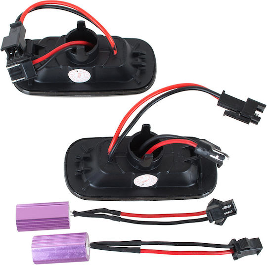 Audi A3 8p 03-08 Led Side Indicator Smoked Dynamic 2 Pcs Set