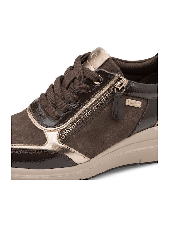 Γυναικεία Ανατομικά Sneakers Καφέ