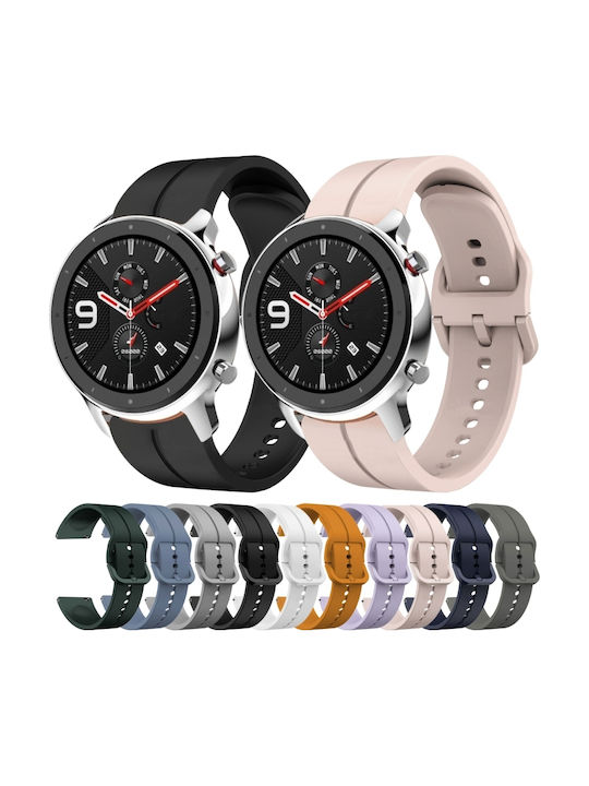Gummi-Armband Grau 22mm