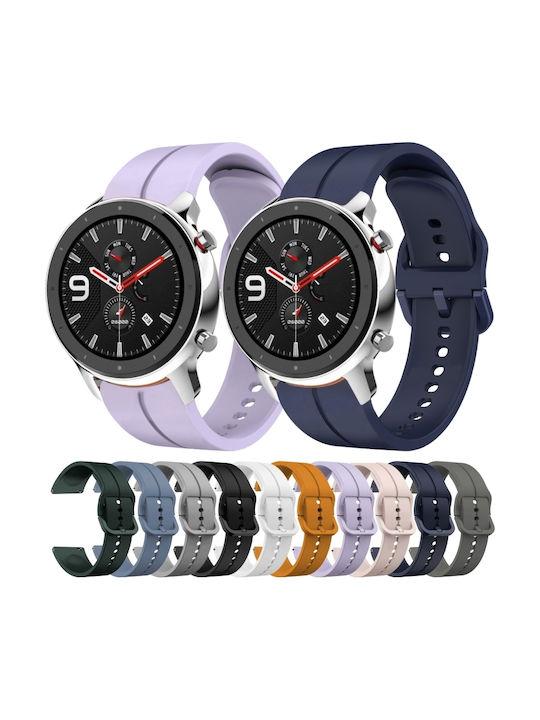 Gummi-Armband Grau 22mm