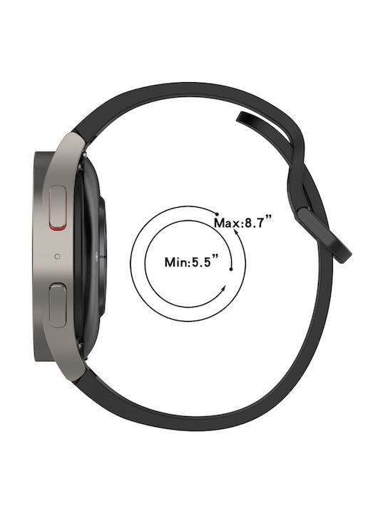 Gummi-Armband Grau 22mm
