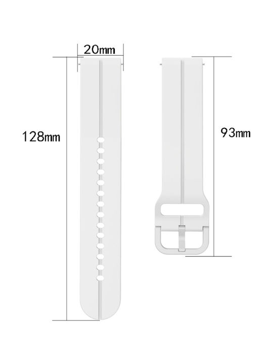 Gummi-Armband Blau 20mm