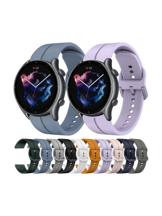 Gummi-Armband Weiß 22mm
