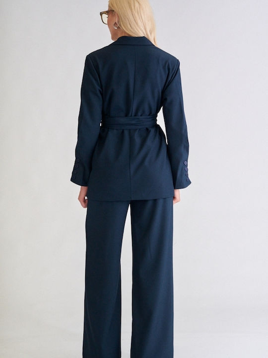 Women's Dark Blue Set with Trousers