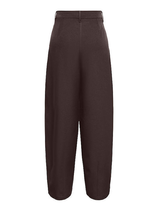 Damen Stoffhose Braun