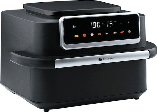 Terra Electronics Air Fryer with Double Removable Container 10lt Black