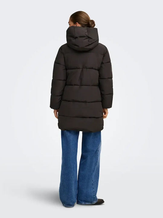 Only Juta Damen Puffer Jacke für Winter Braun