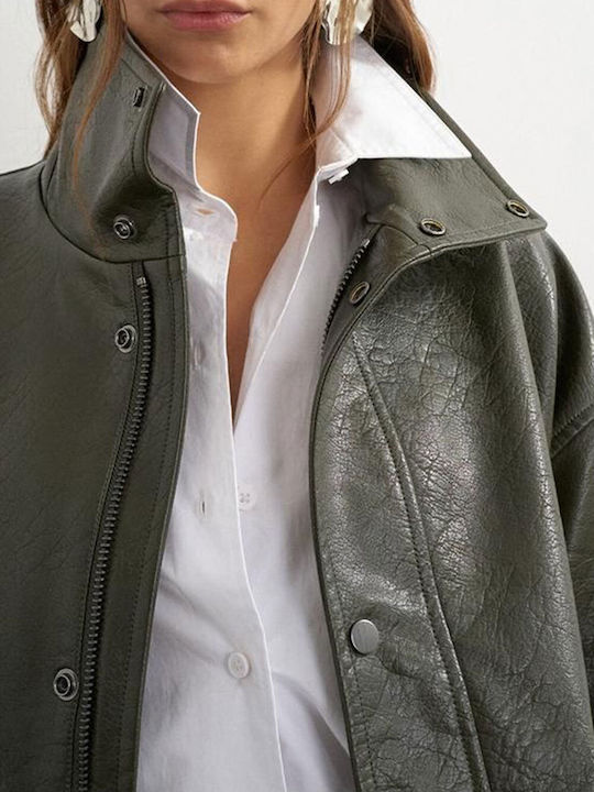 Women's Bomber Jacket Green Bee