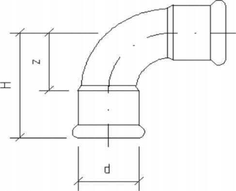 Sanha Sanha-therm Double Socket Elbow 90° Zwxzw 54
