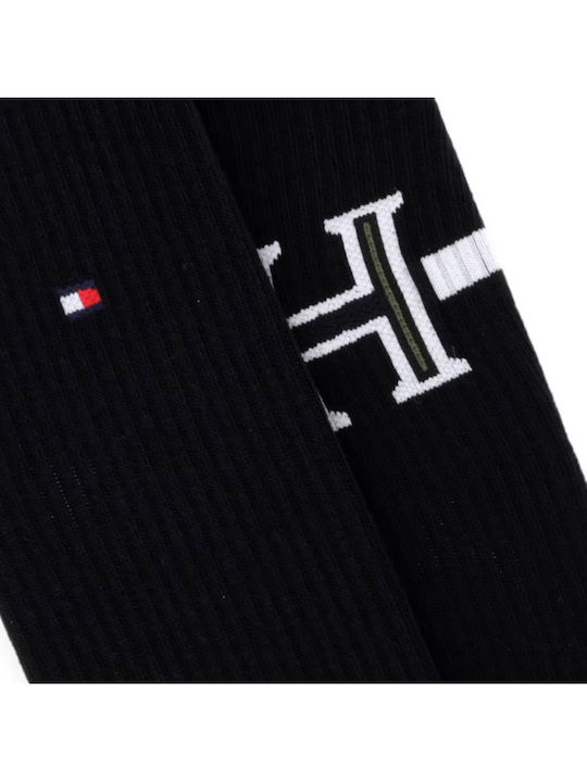 Tommy Hilfiger Мъжки Чорапи Бяло- Черно 2Pack