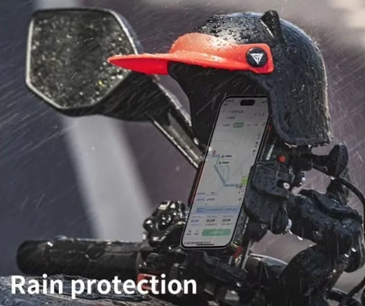 Motowolf Ms1 Sonnenschutz Basis für Handy Motorrad Schwarz Rot
