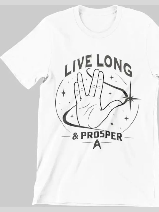 Kids T-Shirt Natural with Vulcan Salute and Starfleet-Inspired Delta A Star Trek Inspired Graphic T-Shirt for Fans of Science Fiction and