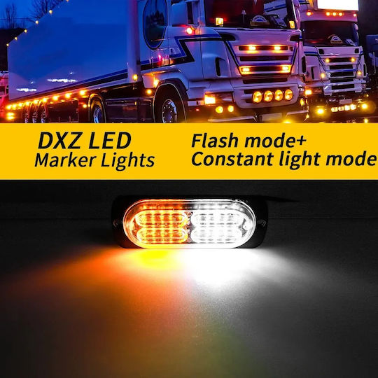 Directional (Strobe) Car Warning Beacon 12V With Orange / Yellow Lighting