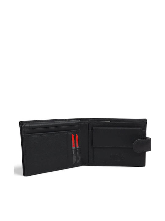 Мъжки кожен портфейл с RFID Черен