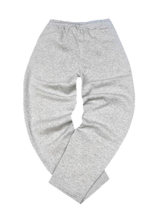 Sweatpants with Elastic Grey Melange