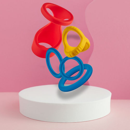 Long Play Love Подредба 5 Бройки Силиконови Пръстени За Ерекция Петел Dream Toys