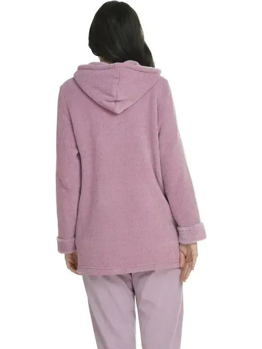 Primavera Primavera Damen Schlafanzug & Pyjamas Winter Lila Robe