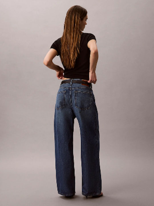 Pantaloni Jean de damă în Linie Wide