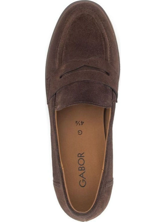 Loafers Dama Din Piele Maro