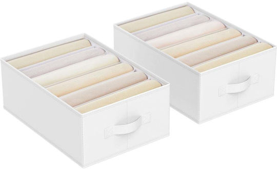 Songmics Drawer Organizer In White Colour 2 Pieces Songmics Drawer Organizer In White Colour 2 Pieces