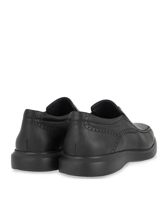 Δερμάτινα Ανδρικά Loafers σε Μαύρο Χρώμα