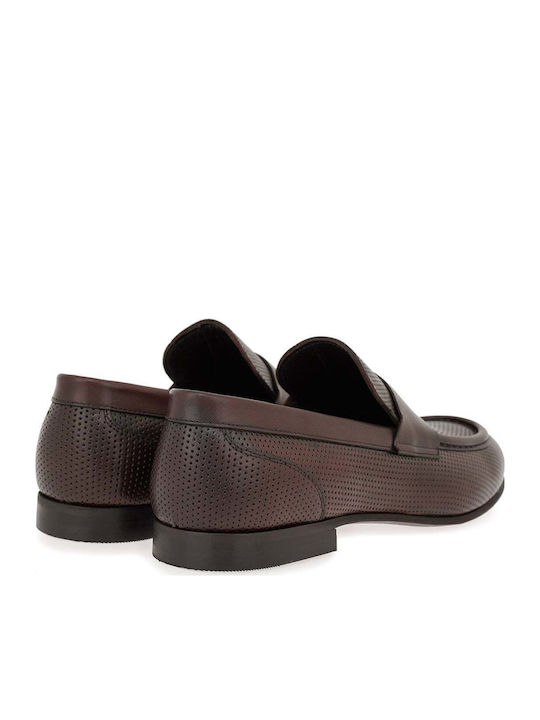 Leather Men's Loafers in Brown Colour