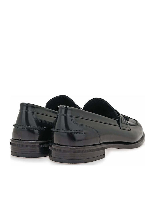 Δερμάτινα Ανδρικά Loafers σε Μαύρο Χρώμα