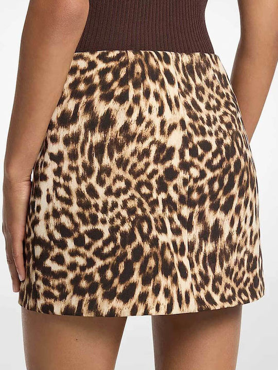 Mini Skirt Dark Camel