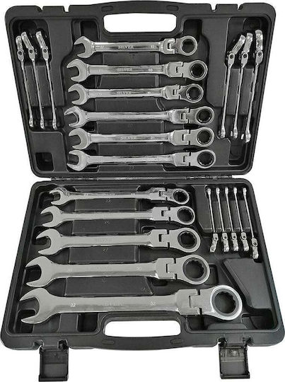 Silber Deutsche Polygon-Schlüssel Set 22 Stück Exsk-022-02