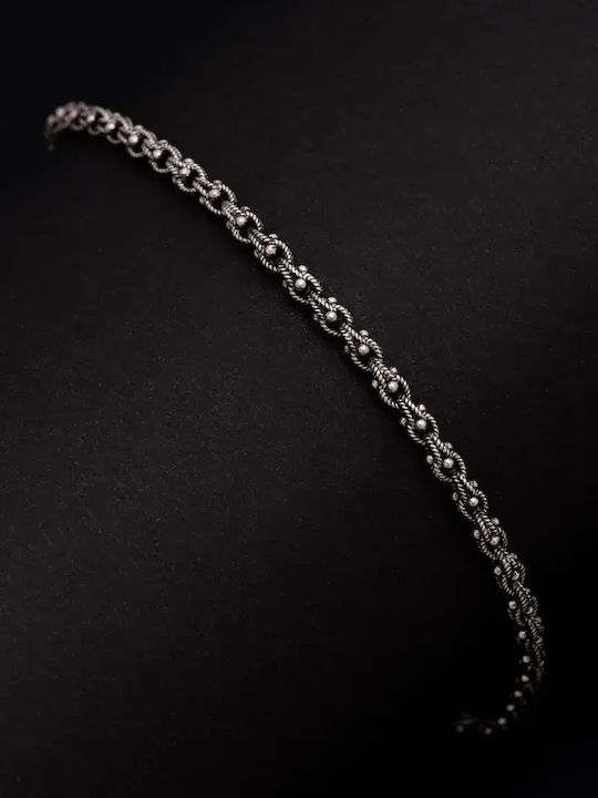 SteweHome Men's Silver Hand Chain