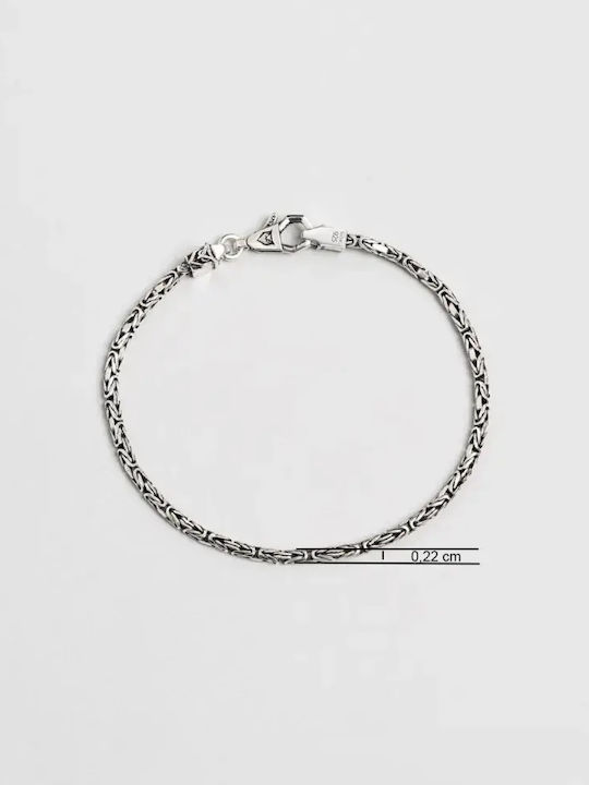 SteweHome Männer Silber Kette Hand Länge 21cm