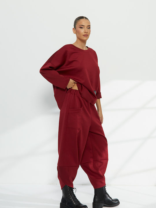 Red Tracksuit Set
