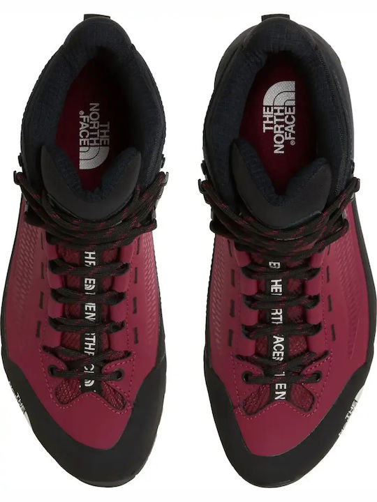 The North Face Verto Women's Hiking Boots Waterproof with Gore-Tex Membrane Burgundy