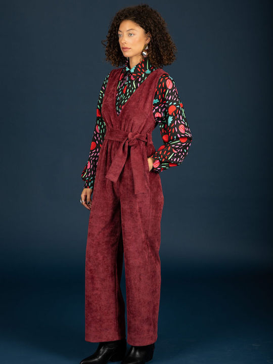 Women's One-piece Jumpsuit Bordeaux