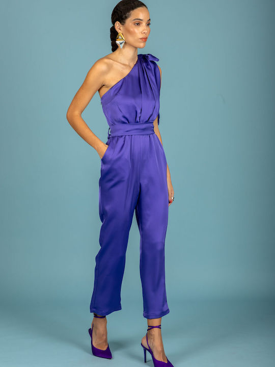 Damenteilose Jumpsuit Lila 131-21499-Lila (156)