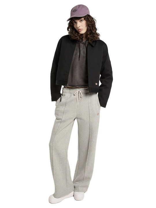 Cropped Women's Hooded Sweatshirt Anthracite