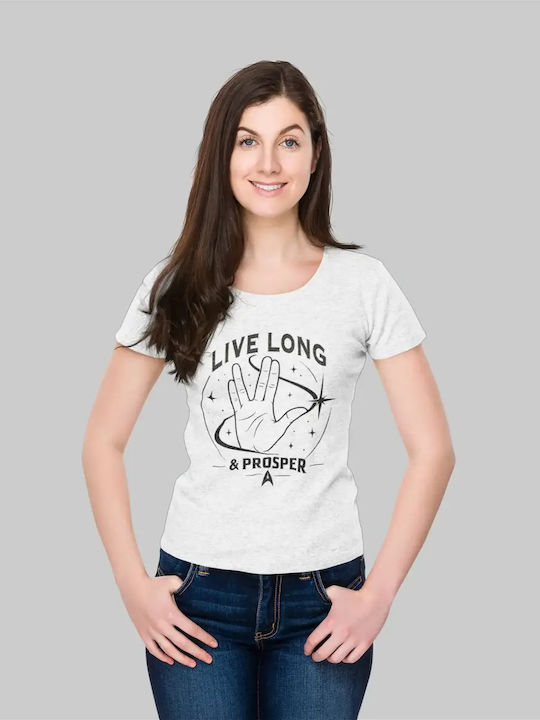 Live Long & Prosper Дамски T-shirt Бял