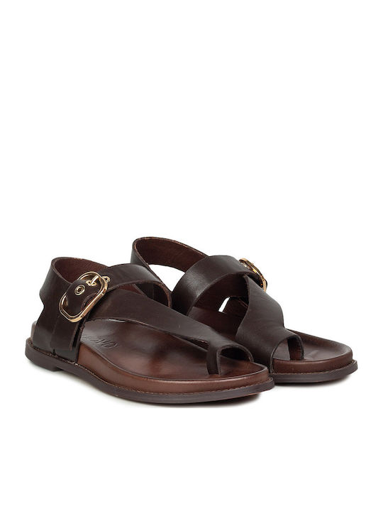 Inuovo Women's Flat Sandals Brown Inuovo Women's Flat Sandals Brown
