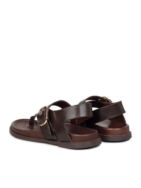 Women's Flat Sandals Brown