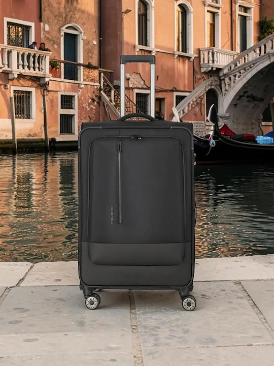 Travelite Großer Stoffkoffer Reisegepäck Schwarz Höhe 77cm Travelite Großer Stoffkoffer Reisegepäck Schwarz Höhe 77cm