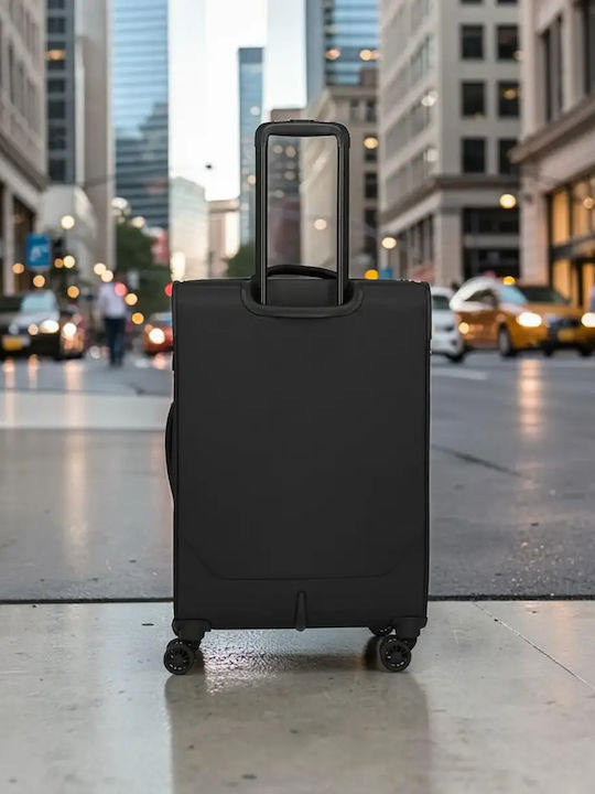Travelite Mittlerer Reise Koffer Schwarz Höhe 67cm
