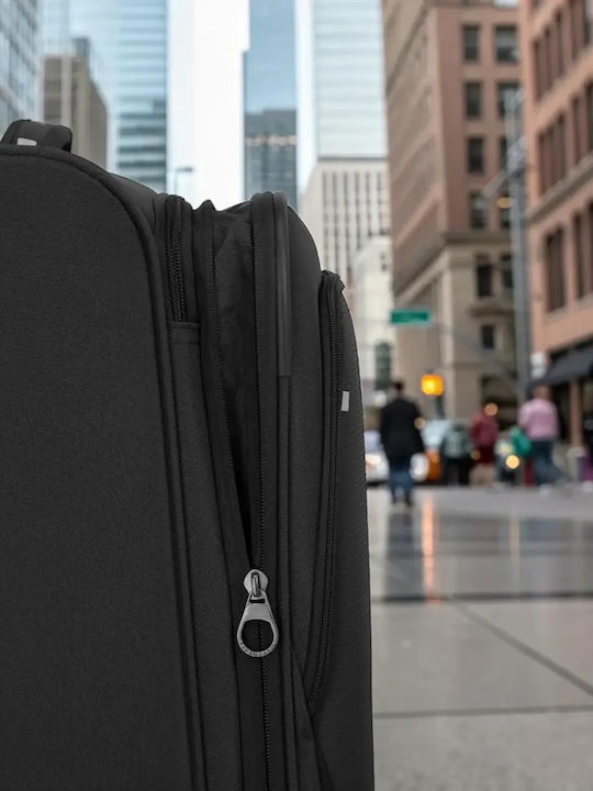Travelite Mittlerer Reise Koffer Schwarz Höhe 67cm