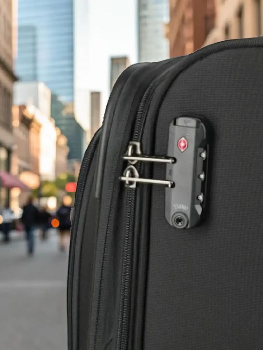Travelite Mittlerer Reise Koffer Schwarz Höhe 67cm
